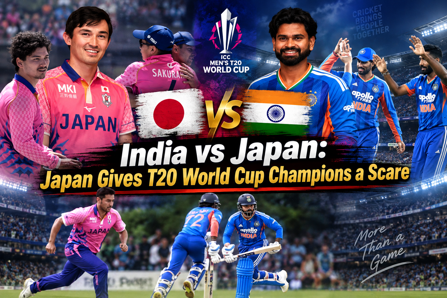 JP88 India vs Japan: Japan Gives T20 World Cup Champions a Scare
